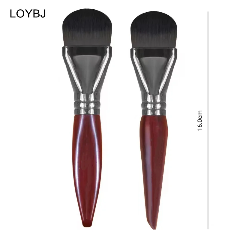 LOYBJ 1pcs Flat Foundation Makeup Brush No Trace Liquid Foundation Concealer Brush Cosmetic Soft Tongue Foundation Make Up Brush