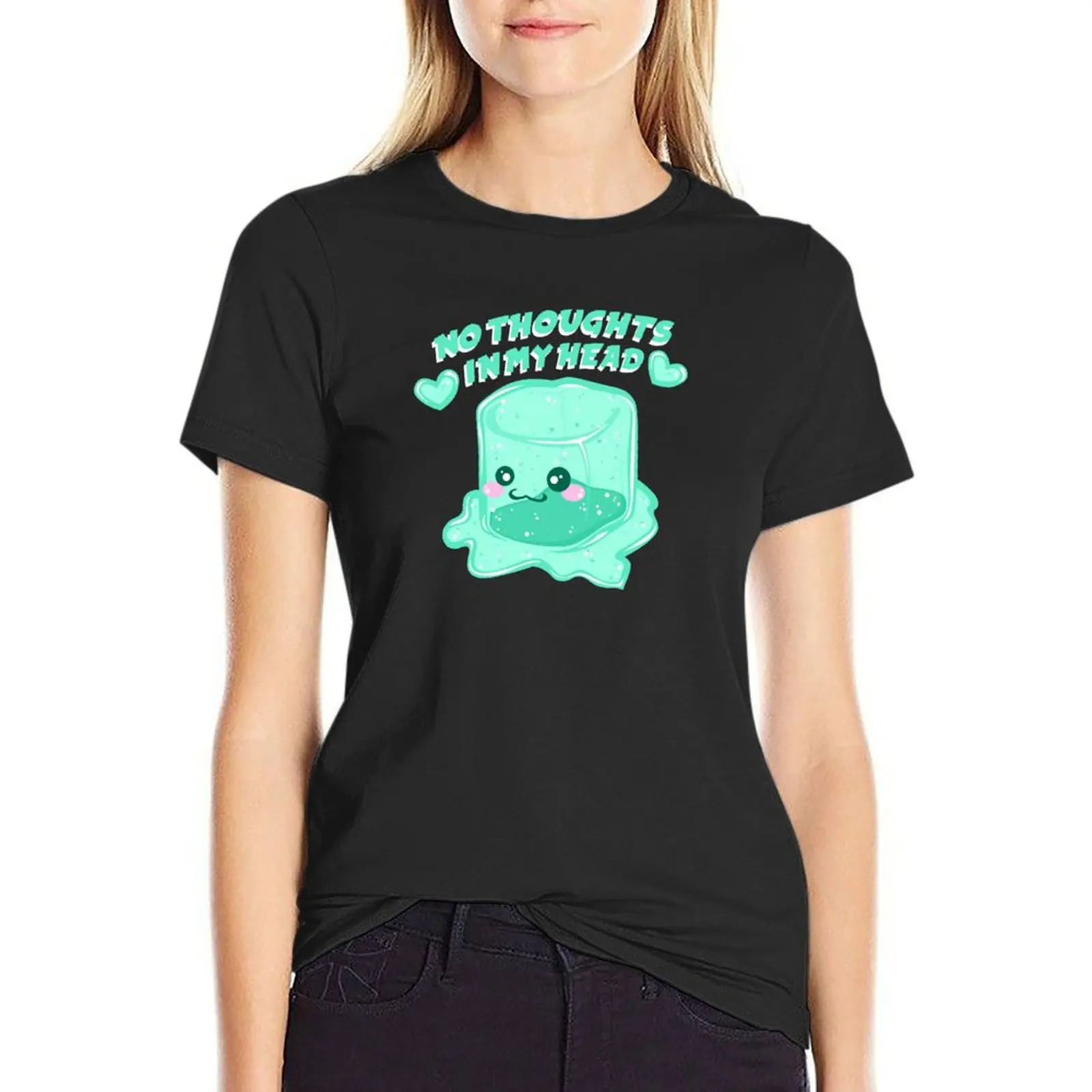 Splat the Jelly Cube - Blank Mind T-Shirt funny sweat cute t-shirts for Women