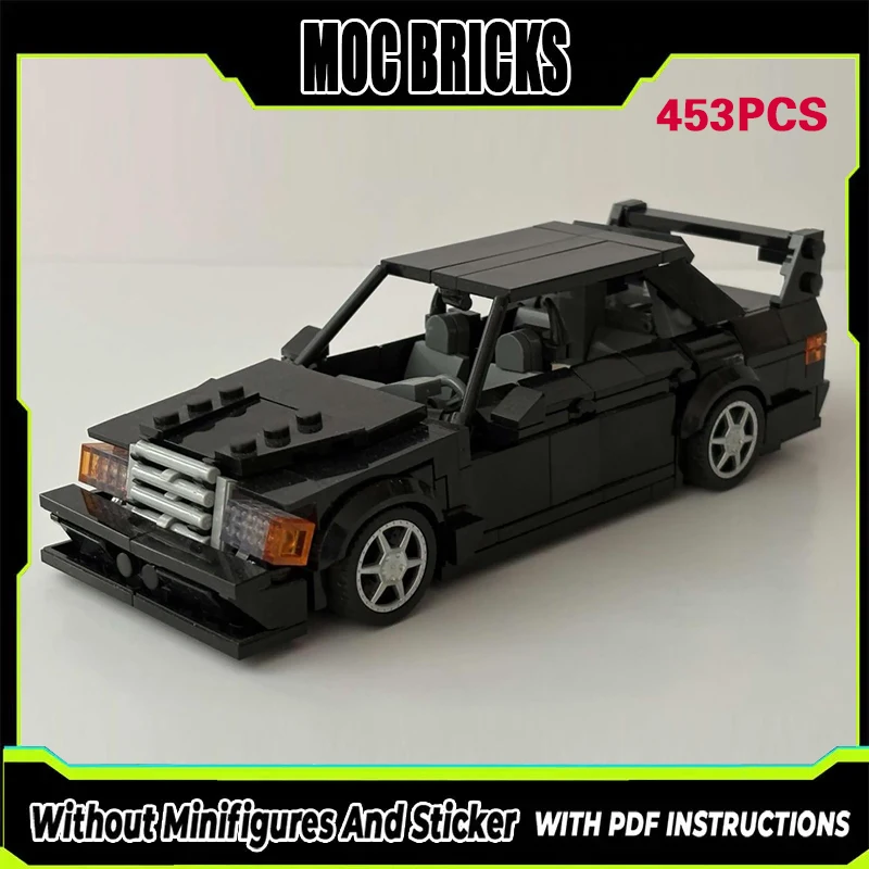 

Speed Racing Car Model MOC Building Bricks 190E Compact Sedan Modular Technology Gifts Holiday Assemble Children Toys Suit