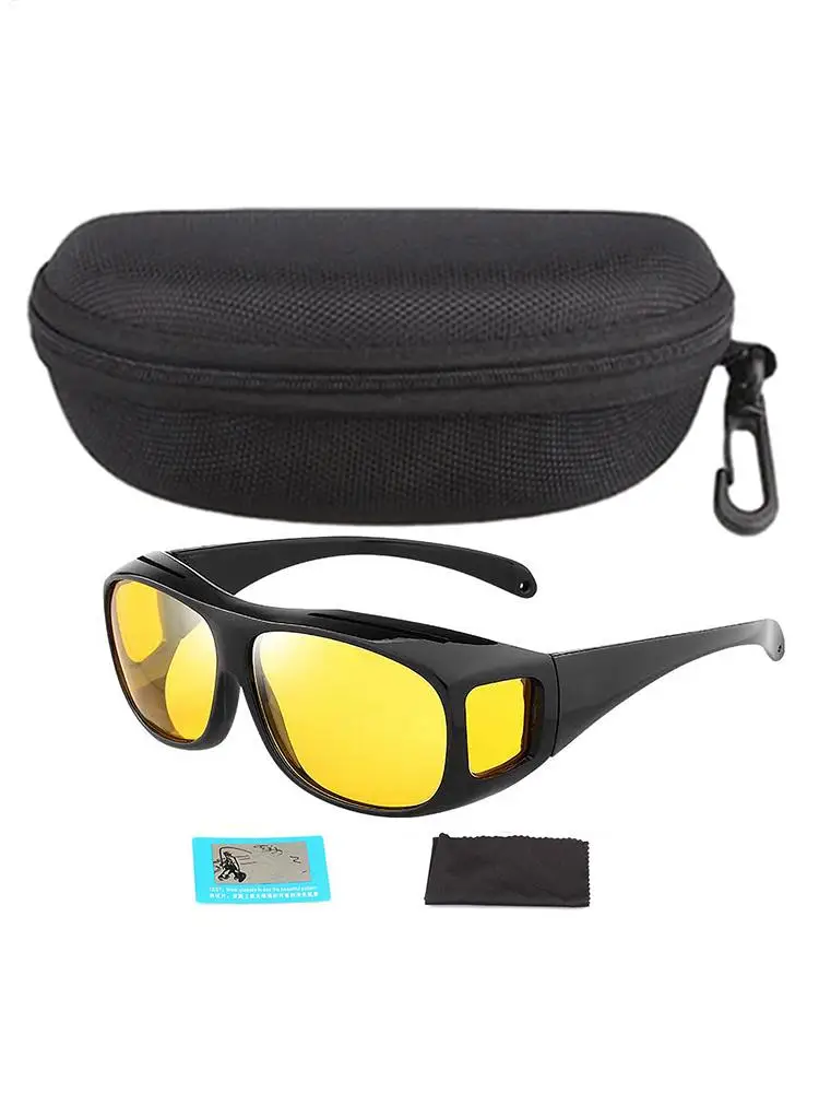 AliExpress NONE Anti-Glare Night Vision Driver Goggles Fashion Sunglasses Cycling Goggles Night Driving Enhanced Light Glasses Car Accessries