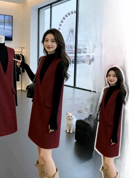 

Свободный корейский комплект из двух предметов больших размеров для женщин: повседневная базовая футболка и удобный модный комплект с высокой талией для весеннего сезона