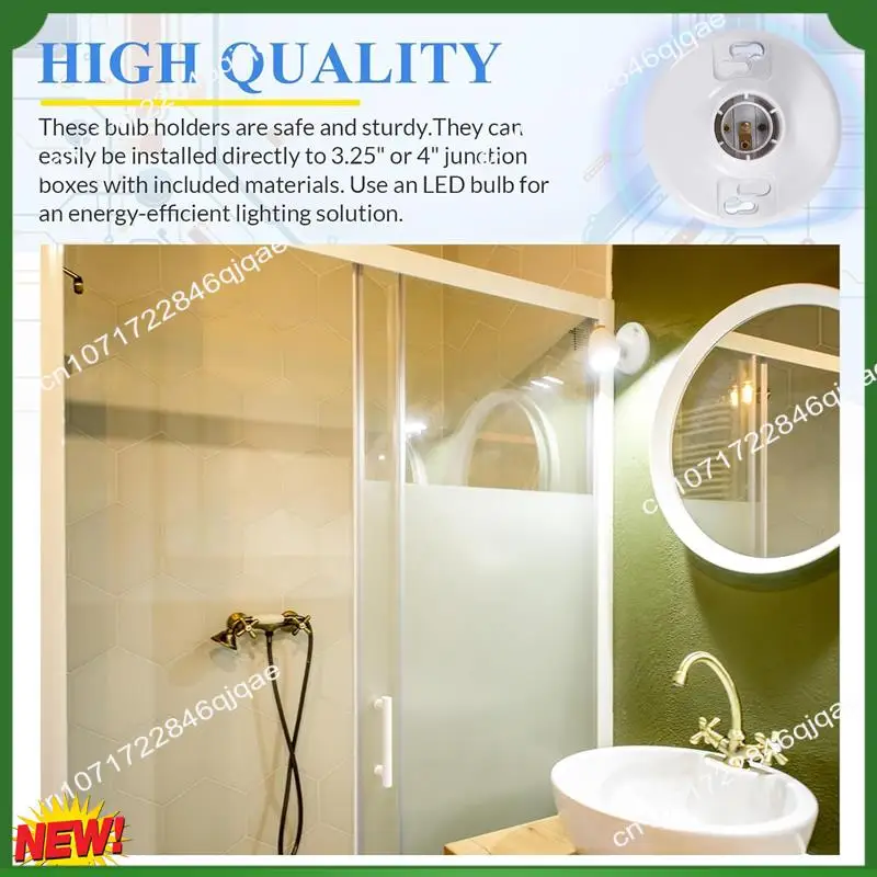 

A48I 4 шт. 660 Вт 250 В средний цоколь E26 патрон без ключа верхний патрон для лампы потолочные светильники патроны фенольный патрон