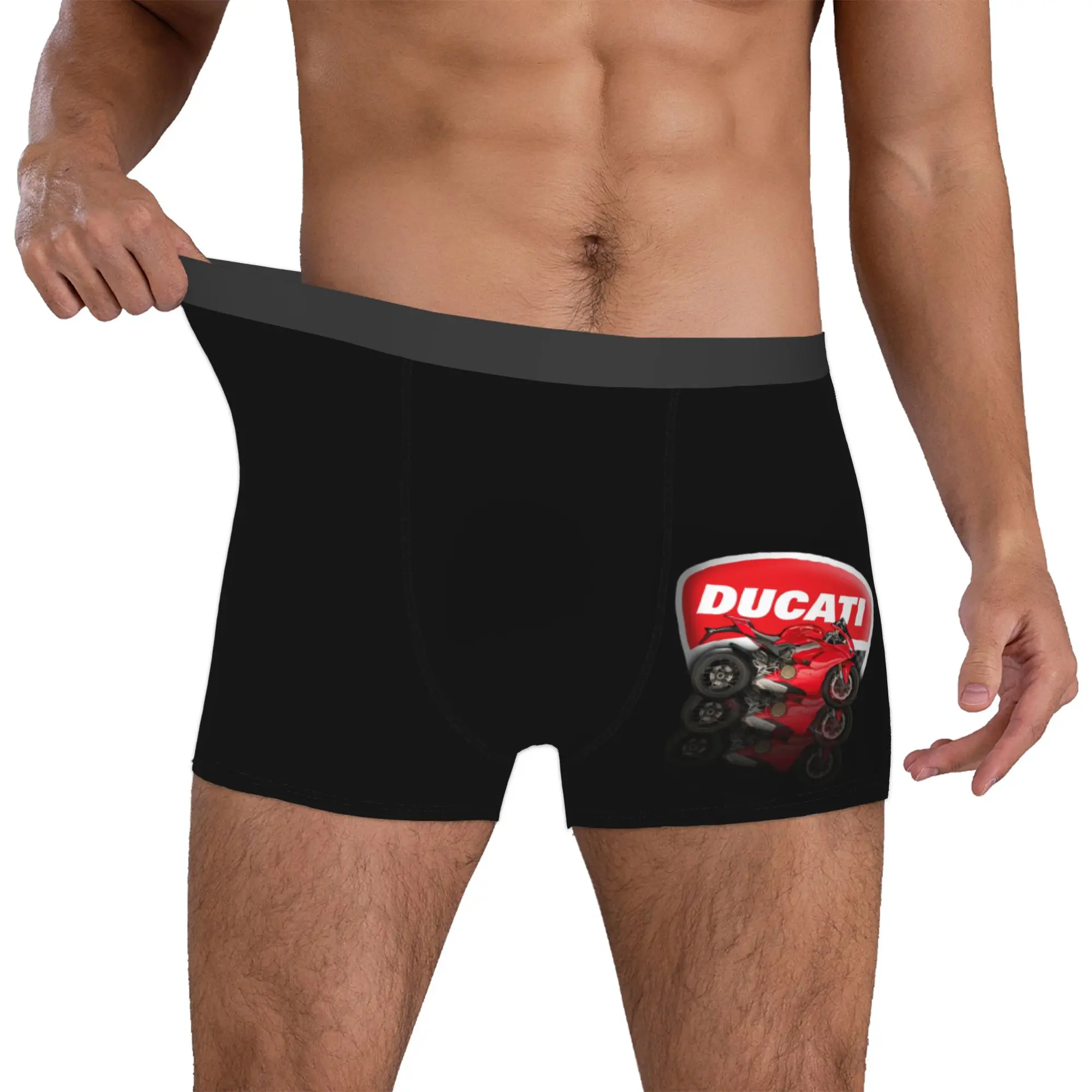 Custom Speed Ducatis Racing Underwear Men Breathable Motorcycle Boxer Briefs Shorts Panties Soft Underpants For Male