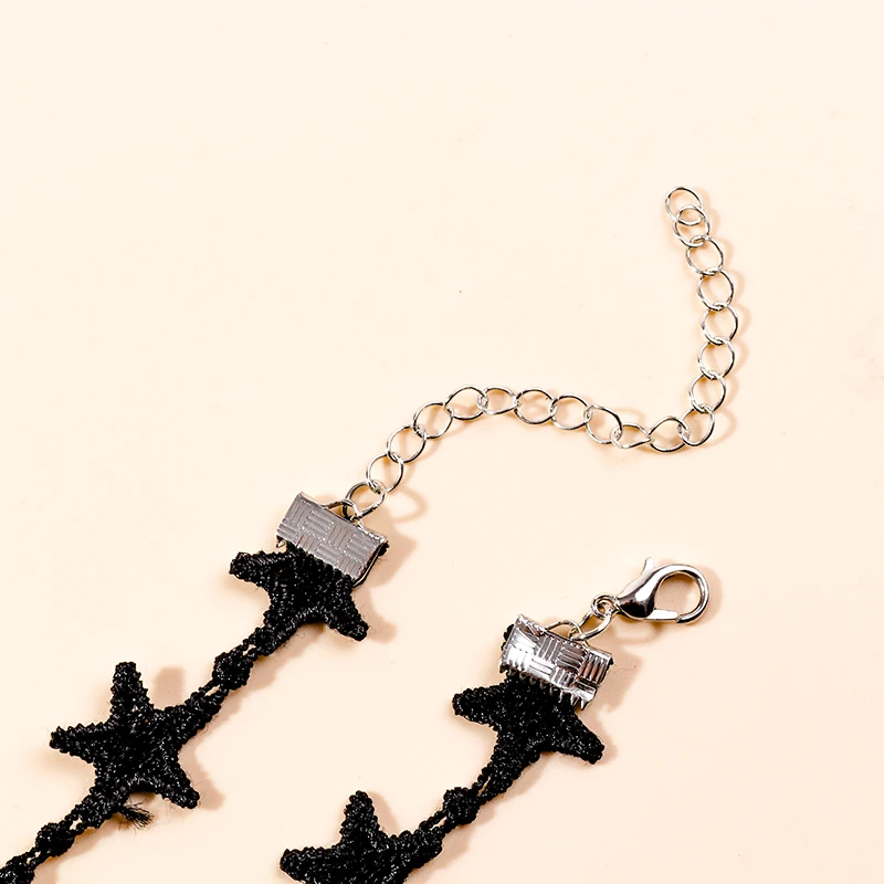Aihua Heißer Verkauf Nettes Mädchen Schwarz Samt Spitze Schmetterling Blume Choker Halskette Sexy Loli JK Student Schlüsselbein Hals Kette Schmuck – Detail 27