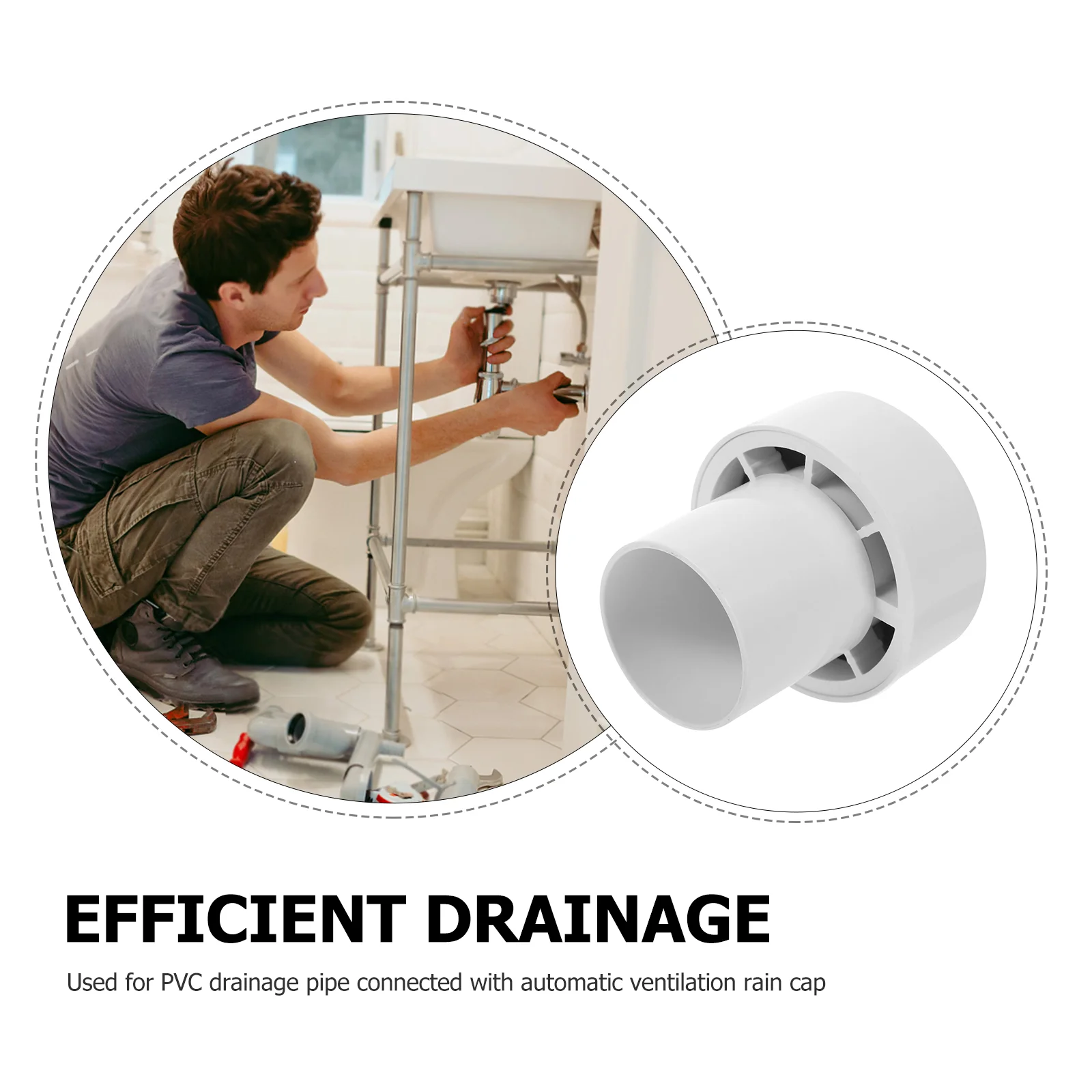 Pipe Fitting Suction Valve Portable Air Admittance Accessories Ducting Mobile Exhaust Interface Hose