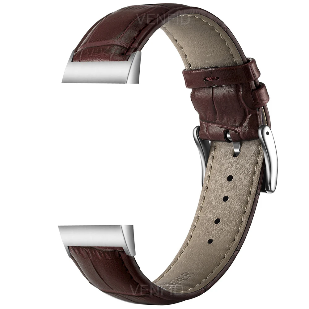 حزام من الجلد الناعم لساعة Fitbit Charge 3 4 للنساء والرجال سوار بحلقة لساعة Fitbit Charge 3 se مشبك حزام