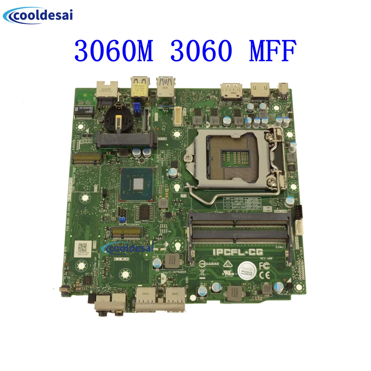 Original For Dell Optiplex 3060 Micro 3060M MFF Motherboard 0NV0M7 03KWTV LGA1151 IPCFL-CG DDR4 Mainboard 100%Tested Fast ship