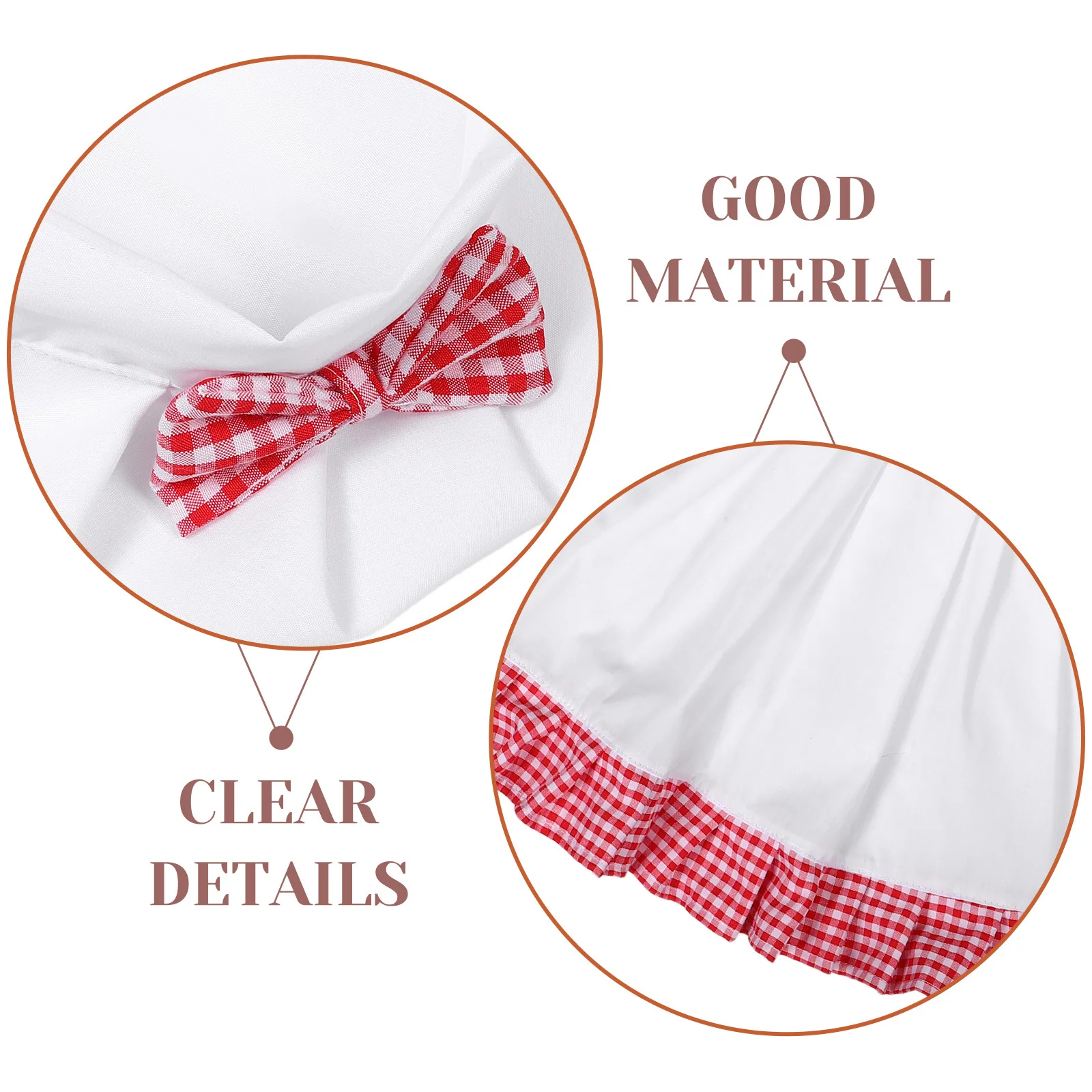 1Set Photography Outfit Comfortable Toddler Apron Chef Hat Newborn Photo Props Unique 100 Days Celebration Costume