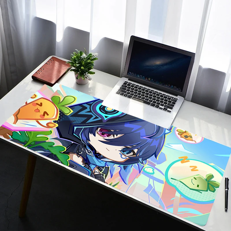 Muismat Laptop Rubber Uitgebreide Desktop Mat Computer Gamer Muismat PC G-genshin Impact Ororon Gaming Accessoires Toetsenbord Pad