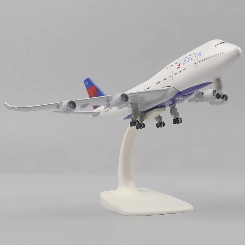 20CM Airplane Model Toys Diecast Resin Delta Boeing 747 Airplane Aircraft Airlines Airways Air Bus