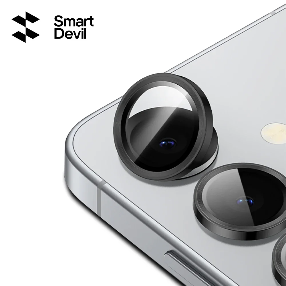 

SmartDevil Camera Lens Protector for Samsung Galaxy S25Ultra Black Lens Tempered Glass Film for Samsung S25Plus S25 Anti-scratch
