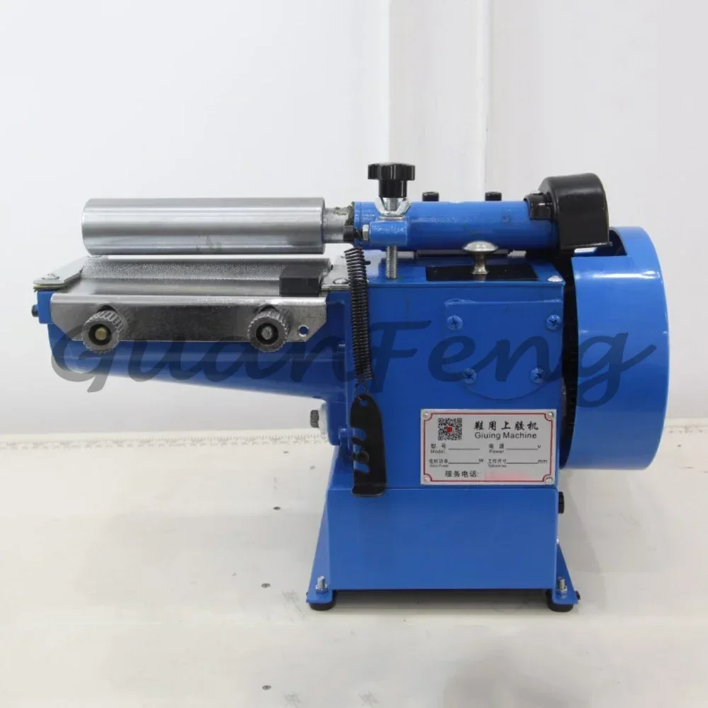 Strong gluing 160mm yellow rubber roller on plastic machine use for surface coating with glue 110/220V