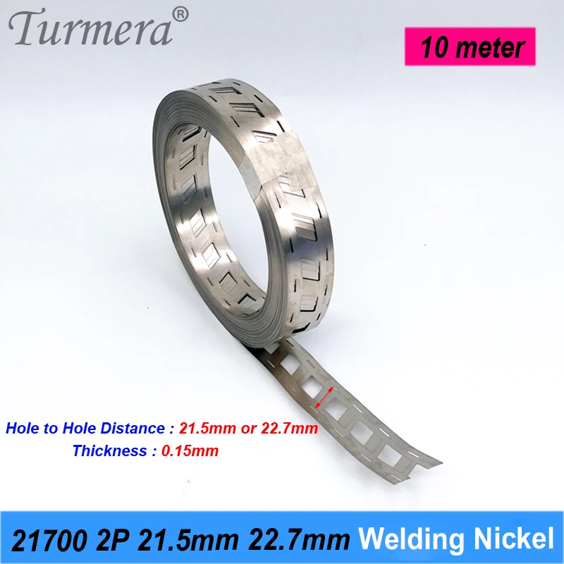 Turmera 0.15ミリメートル10メートル21700バッテリー斜め2 1080p溶接ニッケル穴に穴距離21.5ミリメートル22.7ミリメートル転位ブラケット使用