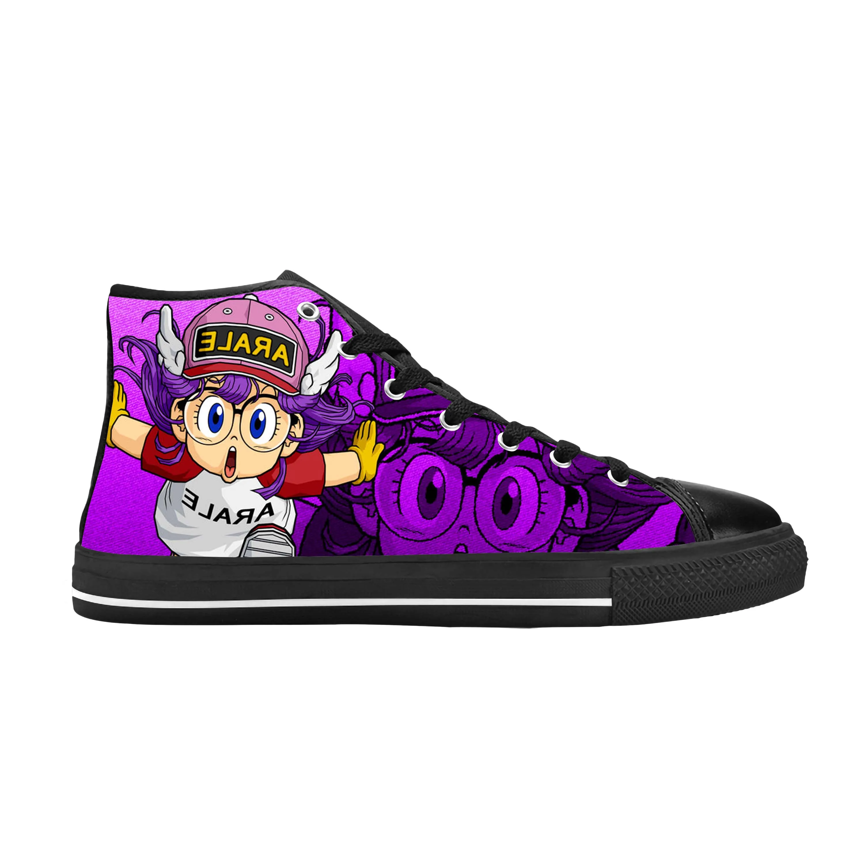 Japanese Anime Manga Cartoon Cute Dr. Slump Arale Casual Cloth Shoes High Top Comfortable Breathable 3D Print Men Women Sneakers