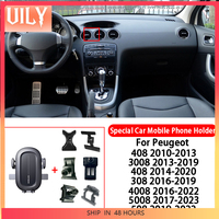 For Peugeot 308 408 508 3008 4008 5008 Car Mobile Phone Holder 360 Degree Rotation Special Bracket Car Accessories