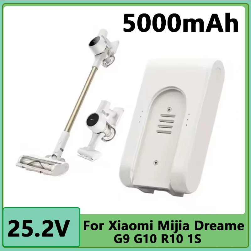 25,2 V 5000 mAh wiederaufladbarer Lithium-Ionen-Akku für Xiaomi Mijia Dreame G9 G10 R10 1S