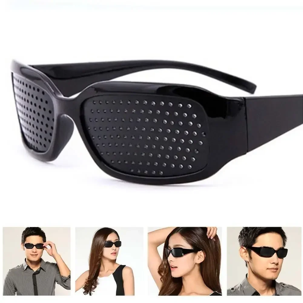 Anti-fatigue Vision Care Wearable Corrective Glasses Improve Stenopeic Pinhole Pin Hole Glasses Eye Protection for Men Women