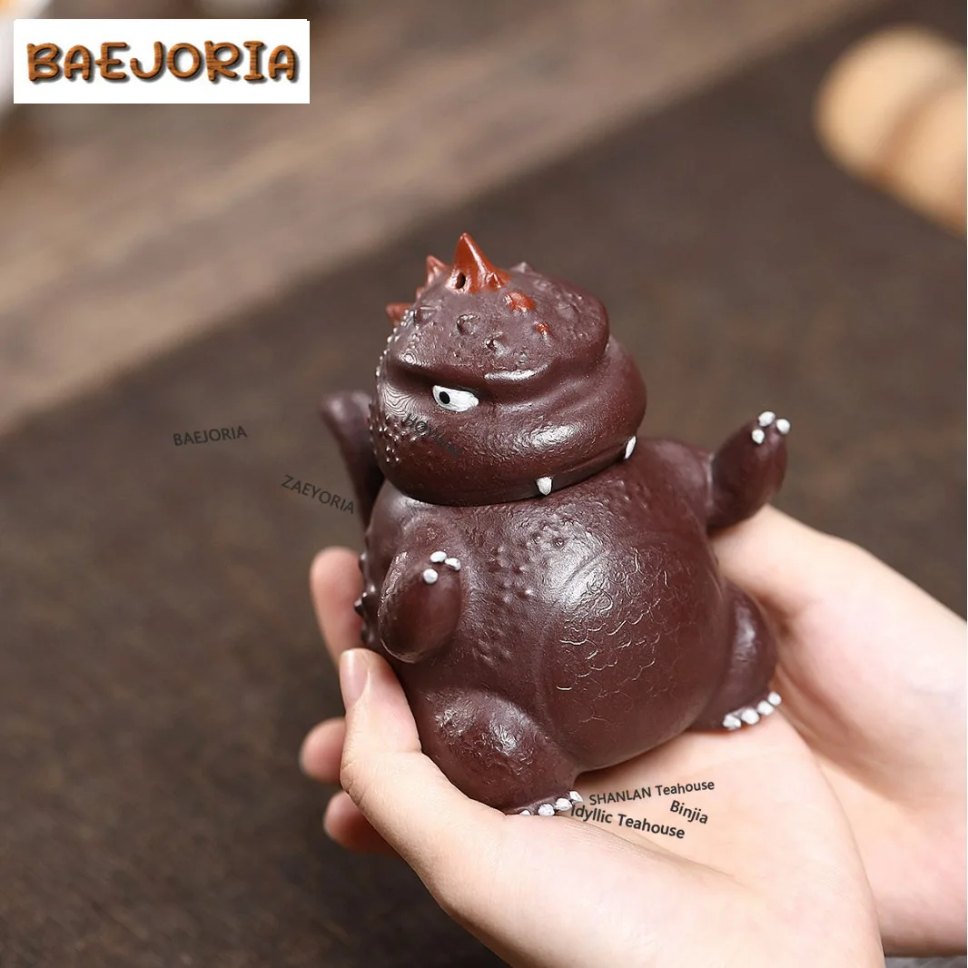 BAEJORIA 180ml Ancient Yixing Purple Clay Teapots Handmade Dragon Pot Raw Ore Purple Mud Kettle With Filter Zisha Tea Set Cha