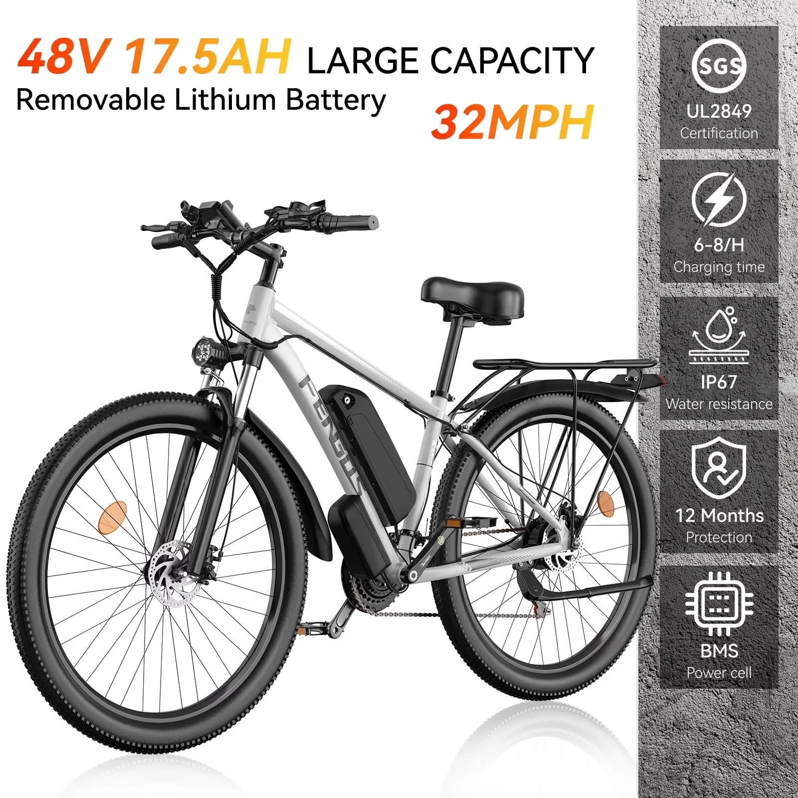 FENGQS Q8 Electric Commuter Bike 1