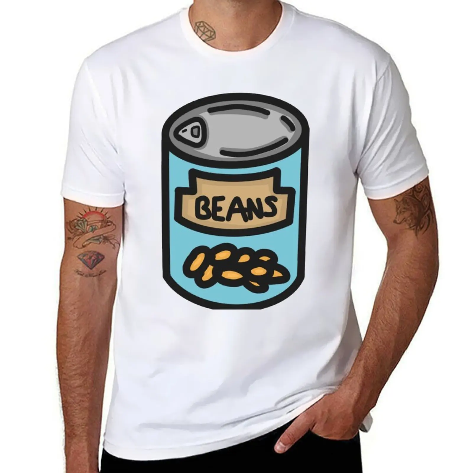 

beans (orange) T-Shirt t shirts with prints funny t shirts man T-Shirt