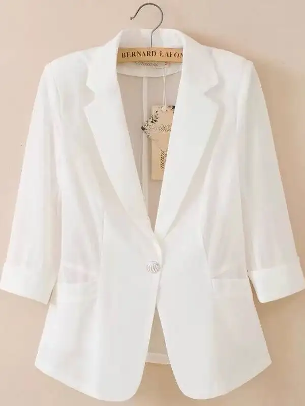 

Женский повседневный легкий жакет-пиджак для лета, новинка, с защитой от солнца, модный, для деловых встреч и повседневной носки