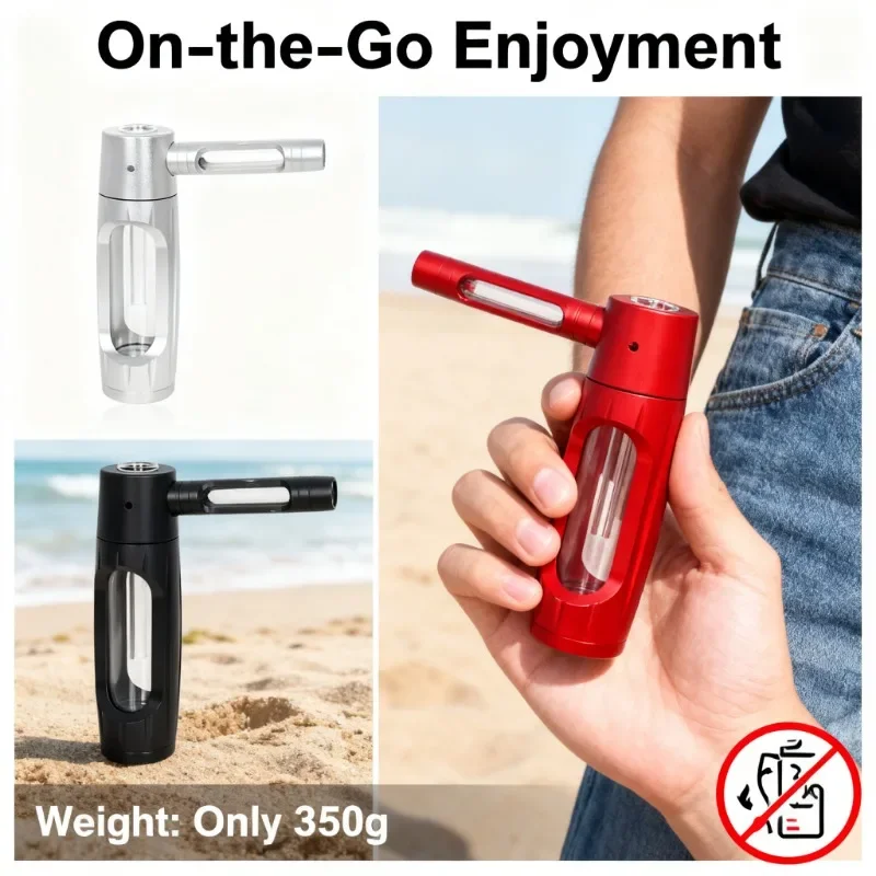 Premium Quality Portable Shisha Hookah Set - Complete with Chicha Tobacco Bowl, Essential Smoking Water Pipe Gadgets for Men view 4