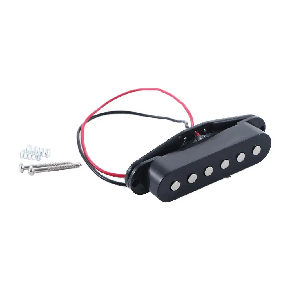 Black Professional Guitar Parts Single Coil Electric Guitar Pickup Guitar Soundhole Pickup Acoustic Sound Pickup