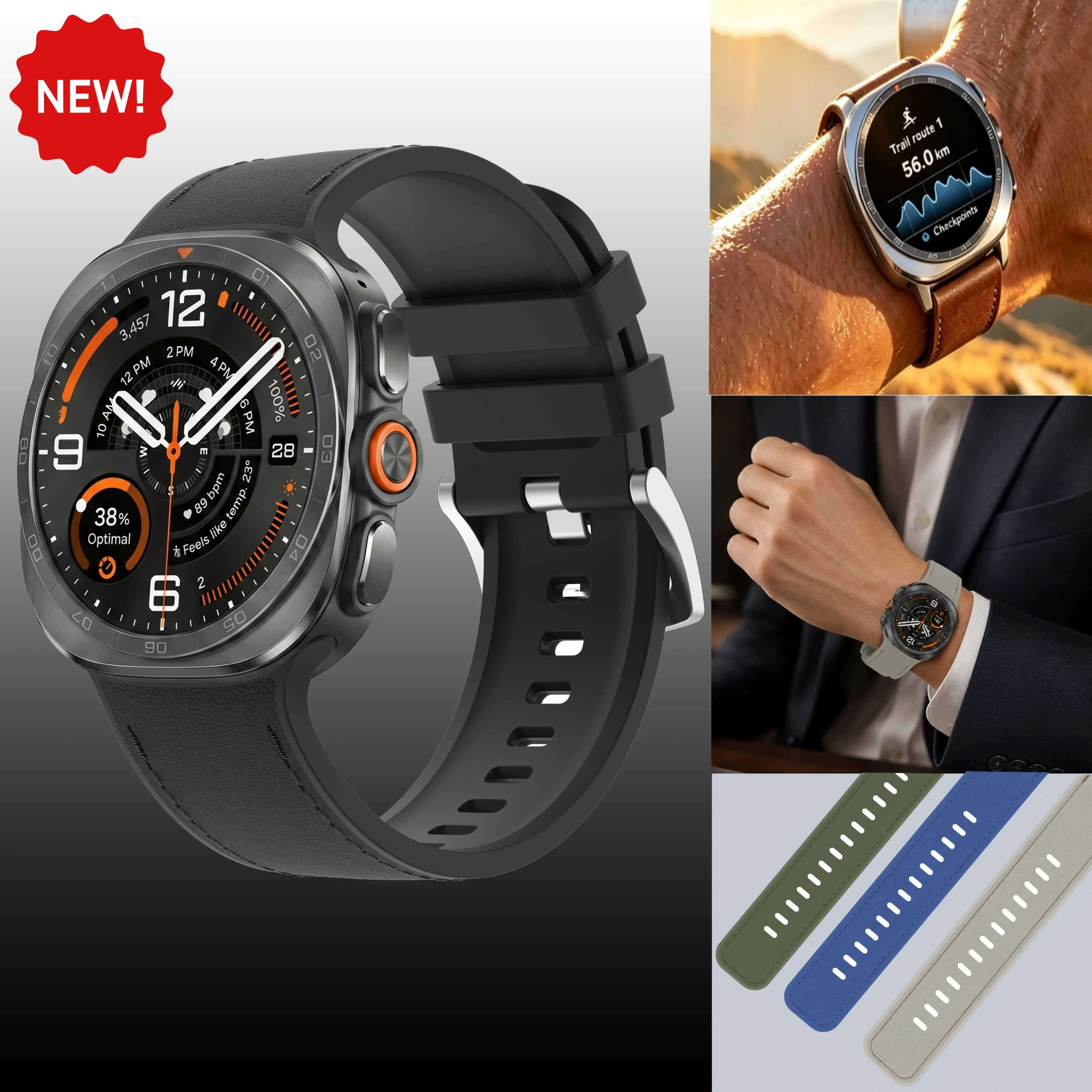 Samsung Smartwatch Ultra Accessories - Tali Silikon Resmi untuk Samsung Galaxy