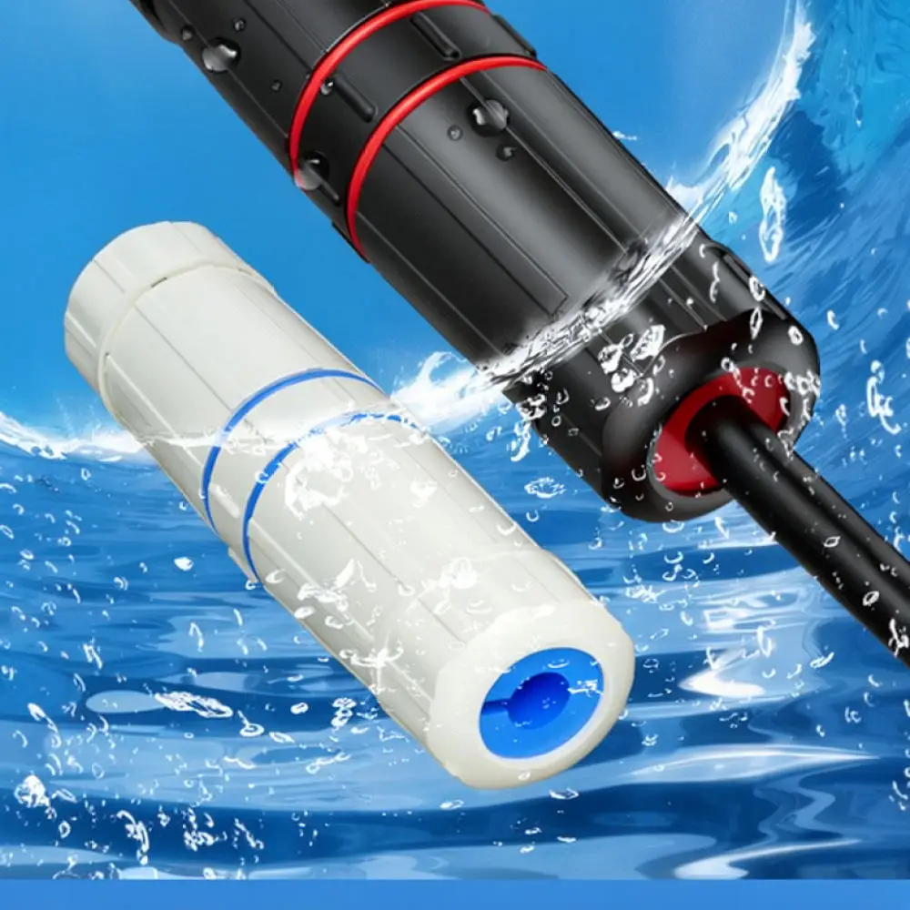 Outdoor Lan Cable Connector IP68 Waterproof Network Adapter For Cat6 Cat7 Shielded Ethernet Extension Joiner Plug