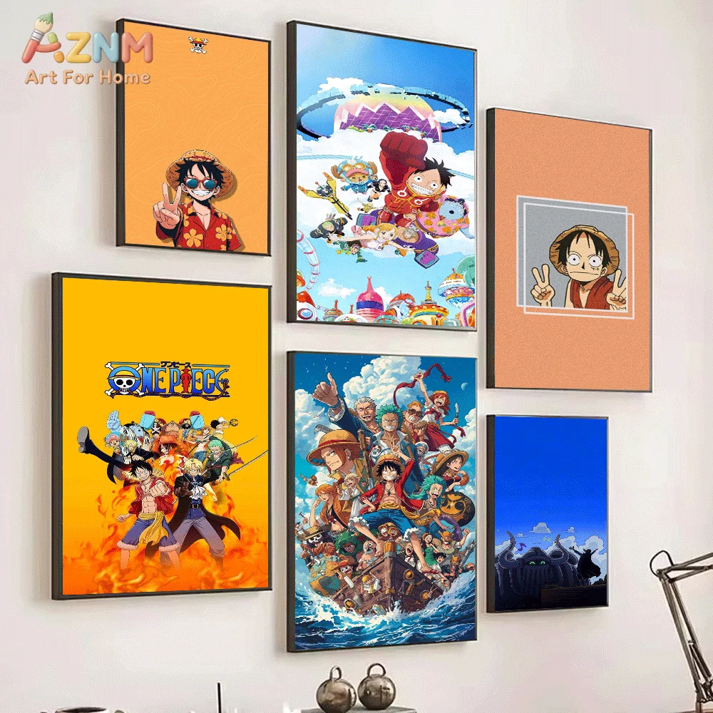 AZNM ingelijste canvas print O - One Piece Straw Hat recensie en prijs