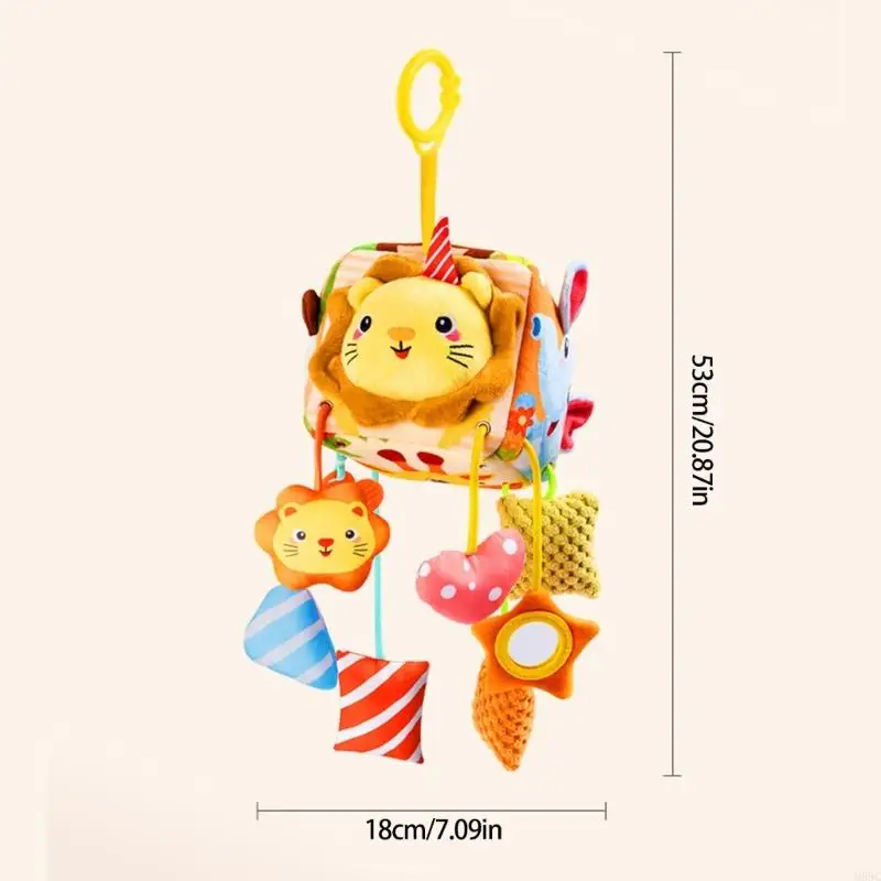 M89C Baby Stroller Wind Musical Cartoon Mobile Hanging Majestas para pellizcos para cunas
