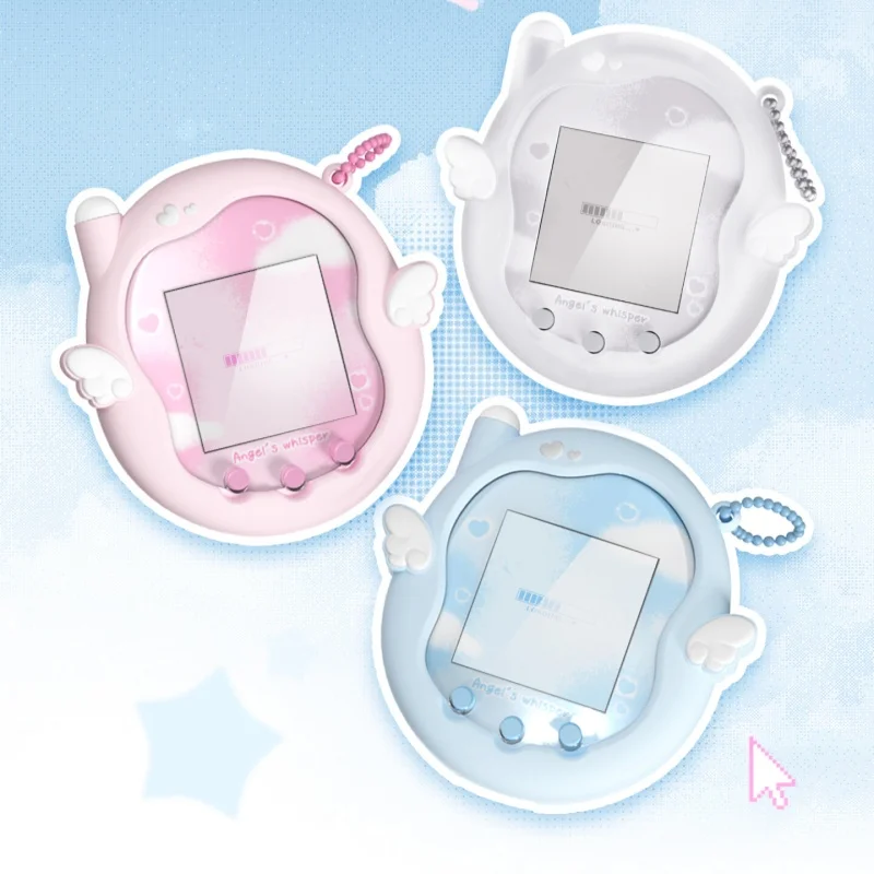 جديد Tamagotchi Uni الغطاء الواقي غطاء من السيليكون لعبة الحيوانات الأليفة لينة ومبتكرة تصميم الرسوم المتحركة الملاك لطيف مع ملصق هدية الأسهم #4