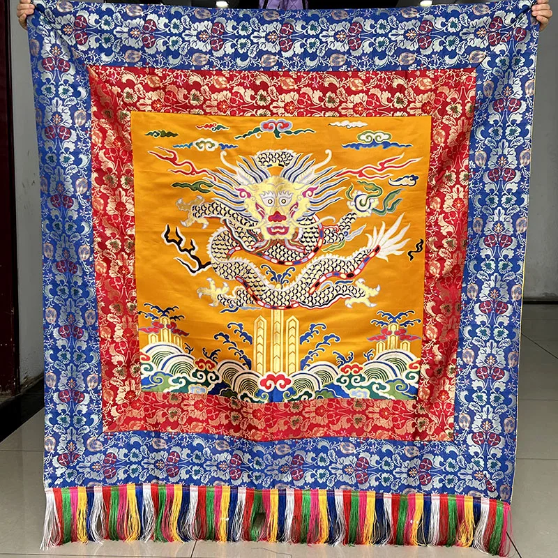 Tibetan-style Handcrafted/fabric Tablecloths/altar Patterns Front Table Decorative Hanging Cloth Esoteric Buddhist Hall Tibetan