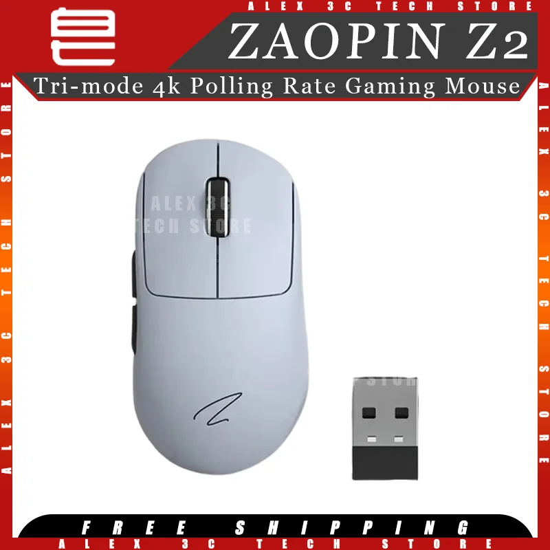 

Zaopin Z2 Gaming Mouse Tri-mode Wireless Bluetooth 4K Polling Rate PAW3395 Sensor Lightweight Ergonomics Mouse Pc Accessories
