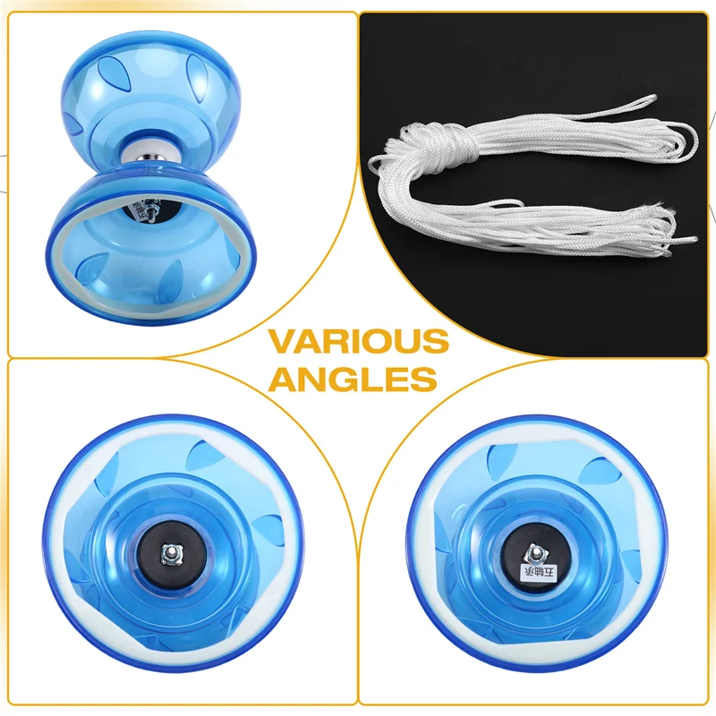 WOWFU-Fiver-Bearing Double-Head Diabolo Fitness Outdoor Play Diabolo Yo-Yo Play Voor Diabolo Ouderen Kinderen