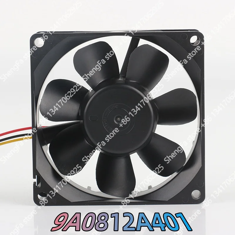 Cooling fan New Sanyo DC12V 0.29A 8025 80X80X25MM 8CM double ball bearing Server inverter Three-wire 9A0812A401