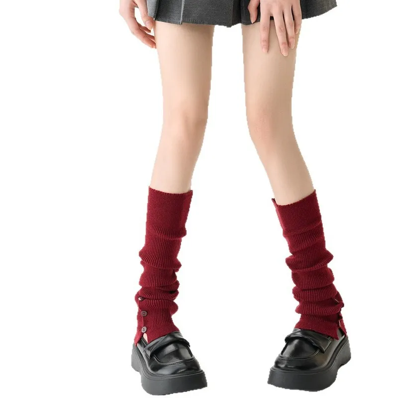 Winter Knitted Leg Warmers Women Cashmere Feel Over Knee Thigh High Socks Boot Sleeves Solid Color Cozy Slouchy Warm Leg Tube
