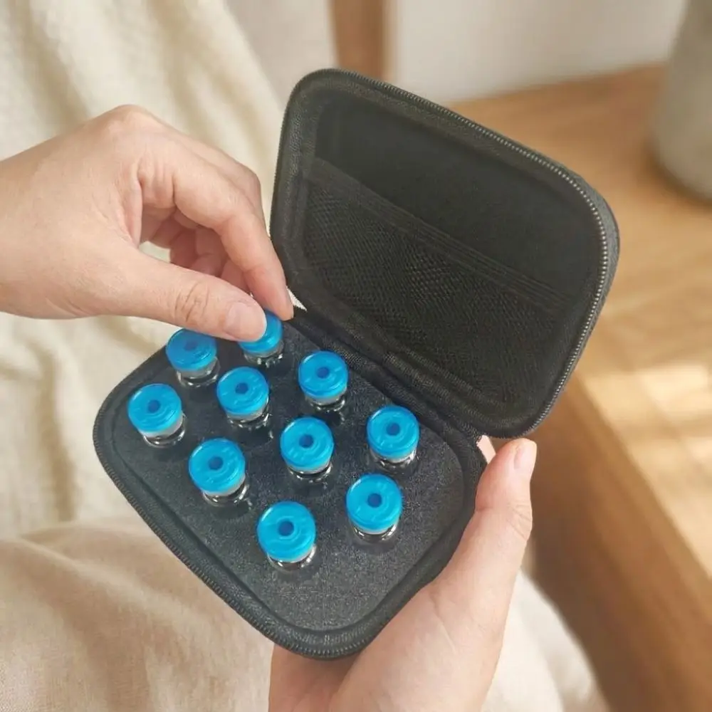 10 Slot Insulin Vial Storage Case Zippers Closure 1-3ML Essential Oil Box Organizer Shockproof Dust-proof Insulin Cooling Bag view 2