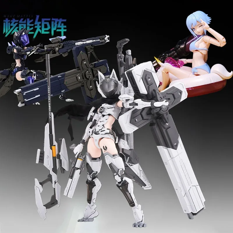 

Оригинальный набор для сборки модели NUKE MATRIX: Arctic White Fox, Vivian Hayes и Summer Shine. Аниме-фигурки для сборки, подарки для мальчиков.