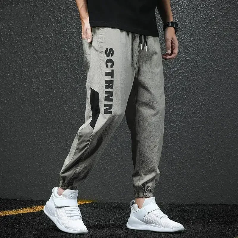 Trousers Man Joggers Fleece-lined Cargo Pants for Men Winter Harem Harajuku Big Size Cheap Emo High Quality Nylon Slacks Loose