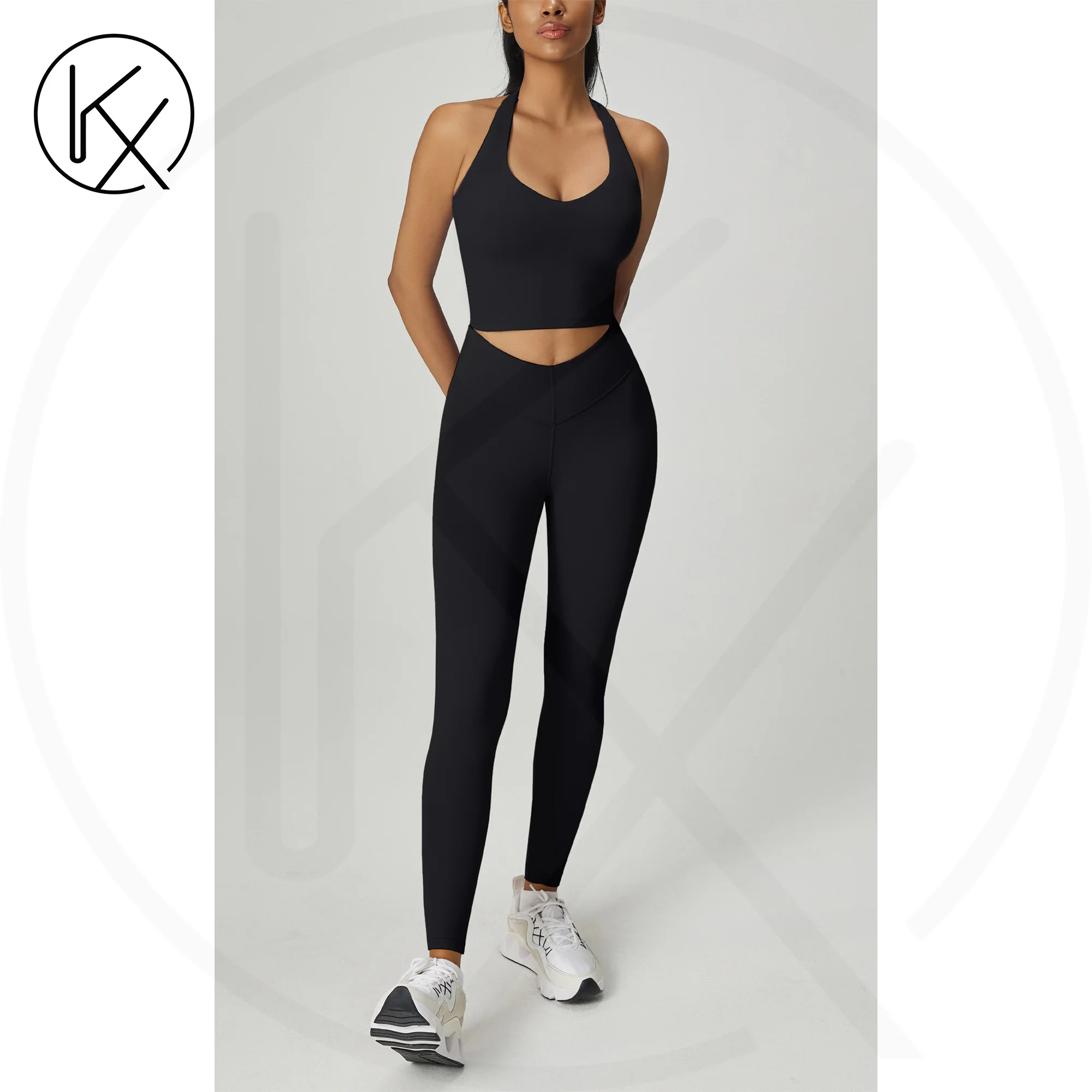 

kaixiggmm Women's sexy sports camisole yoga bra vest fitness seamless running quick drying underwear push up vest