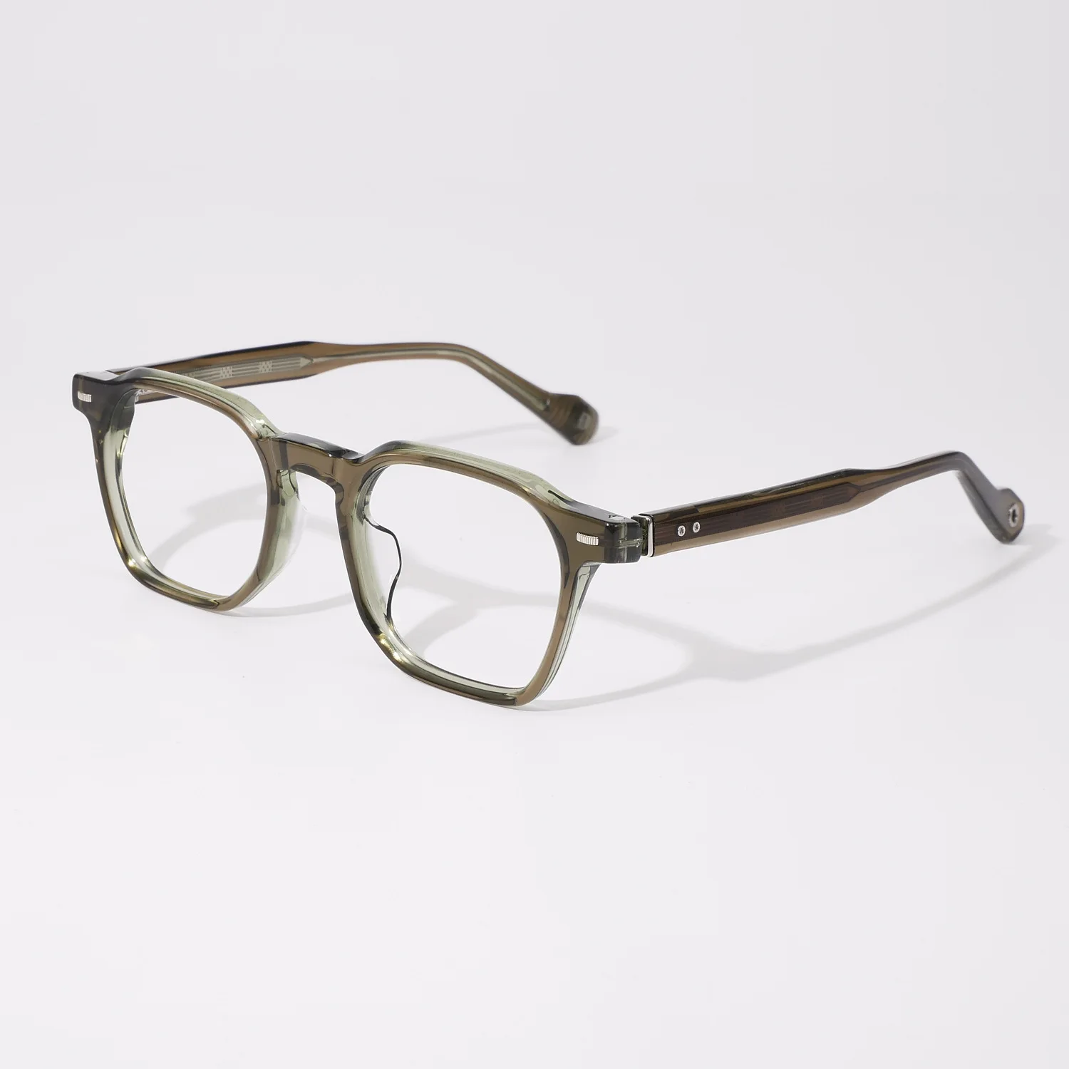 Belight Optical Gear Screw Design Vintage Retro Handmade Acetate  Eyeglasses Frame Prescription Lens 23009