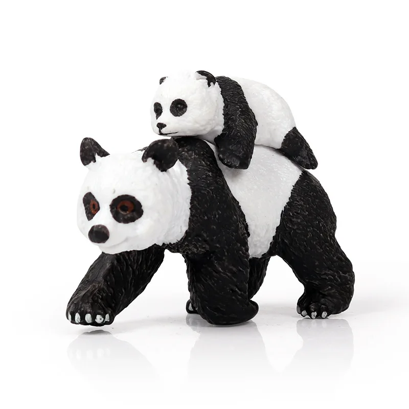 

Children's solid simulation wild animal model giant panda cub crawling panda toy hand-made ornaments