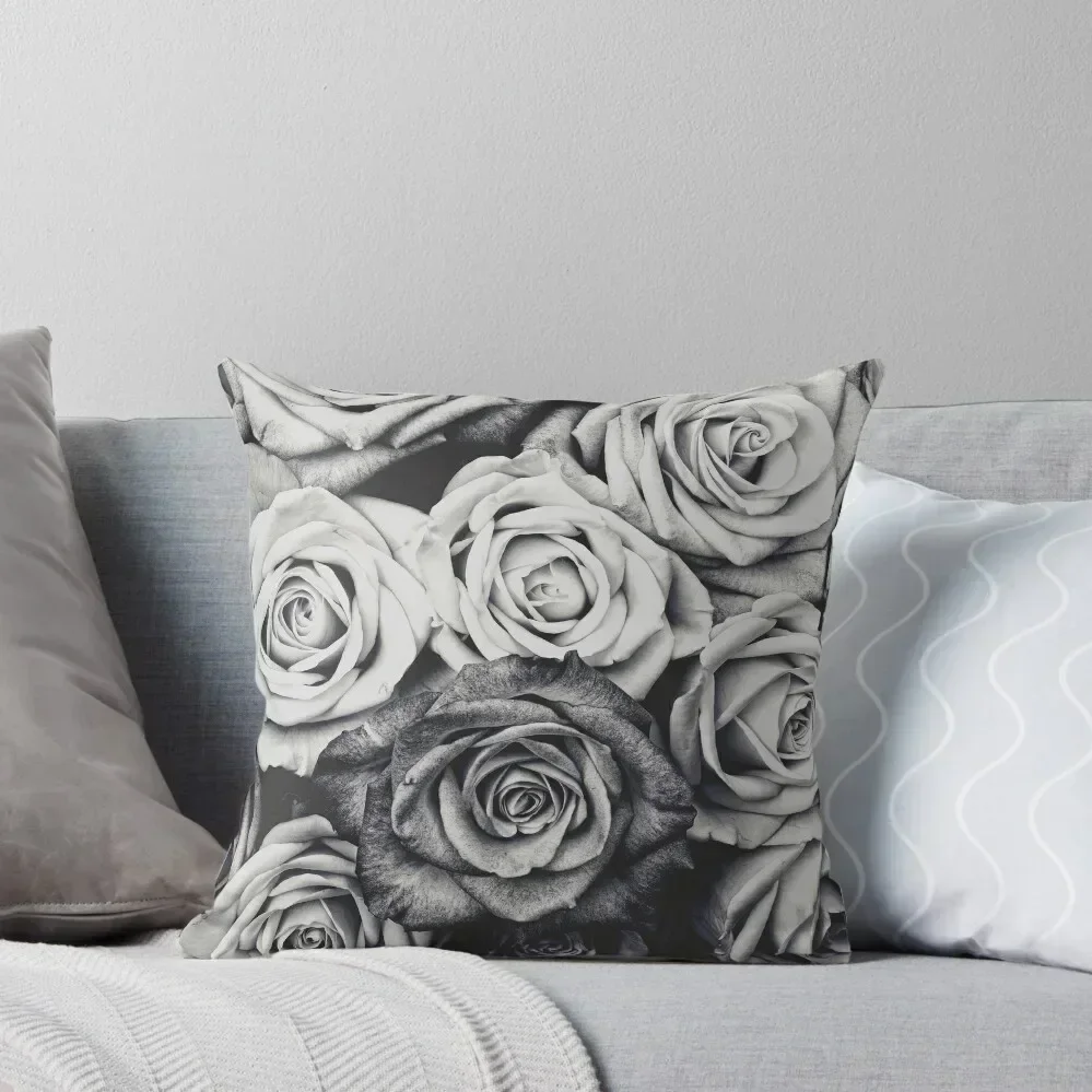 

Roses Throw Pillow Sofa Pillow Cover Embroidered Cushion Cover Christmas Pillow Cases autumn decoration