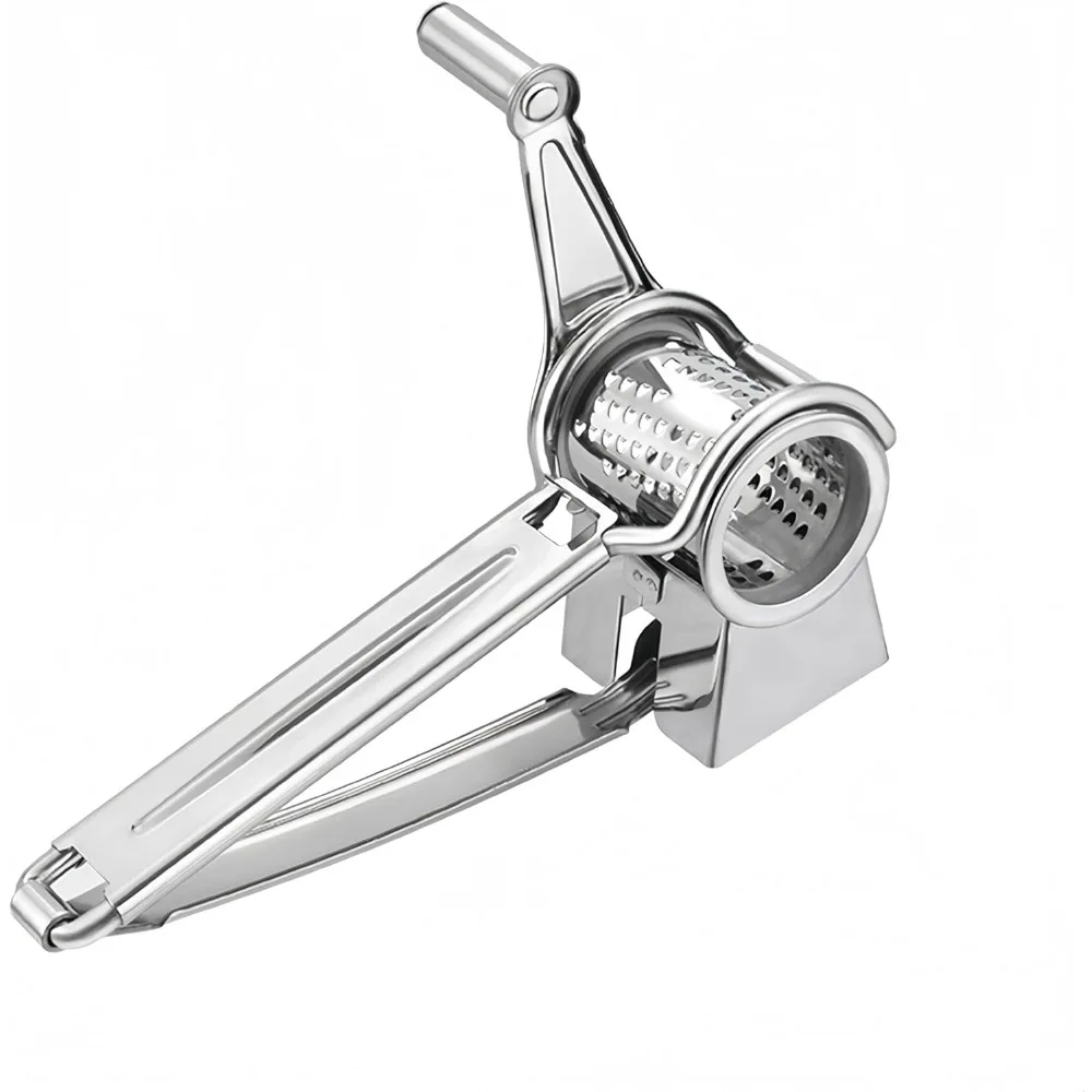 1Pcs Edelstahl Handkurbel Rotierenden Käse Reibe Nüsse Gemüse Manuelle Käse Grinder Multifunktionale Küche Werkzeug