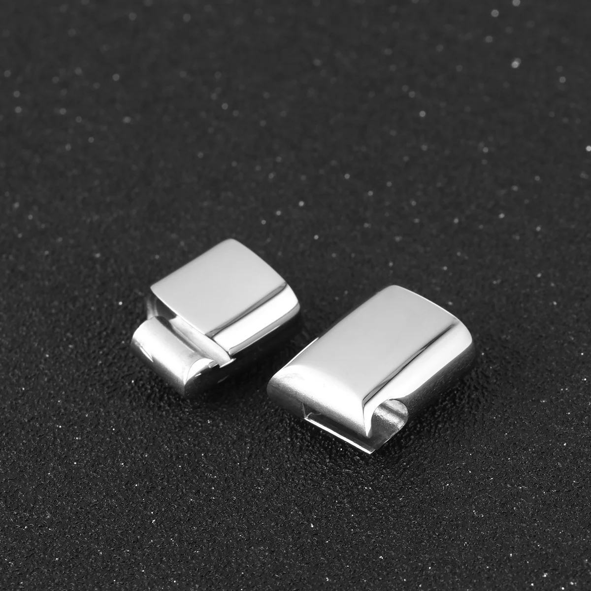 10 Pezzi Fibbie Magnetiche in Acciaio Inox per Cinghie, Corde Piatte, Connessione Rapida Riutilizzabile
