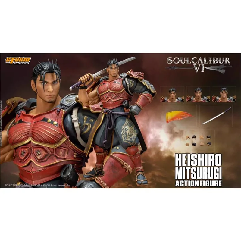 

100% Original Storm Toys 1/12 Scale Collectible Soulcalibur VI Heishiro Mitsurugi Action Figures Model Toys Figura pvc Gifts