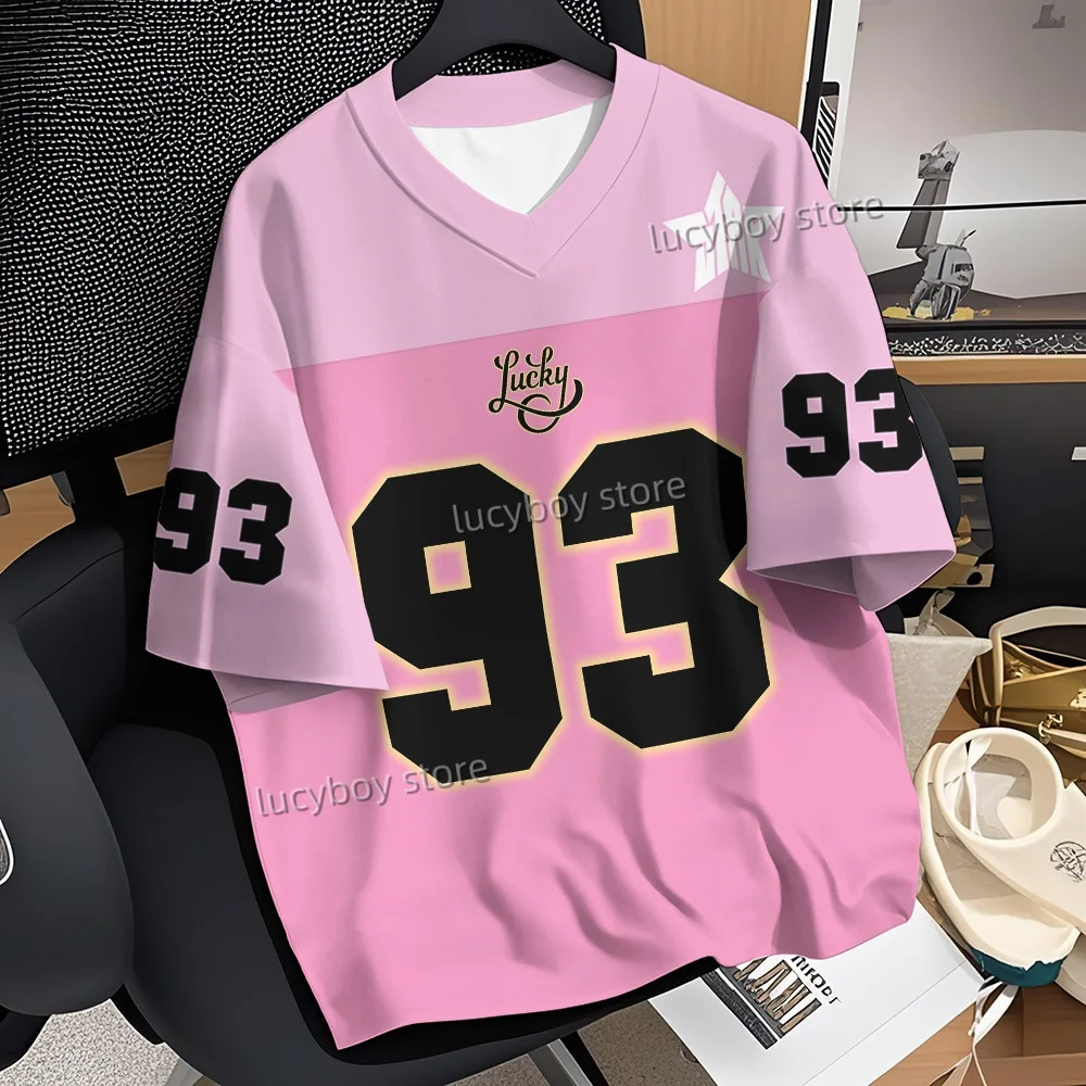 

2025 NEW LUCKY No.93 Print Men T-Shirt Man Short Sleeves Sportwear PLUS SIZE T-Shirt Vintage Oversize 5 colors Tees Men Clothes