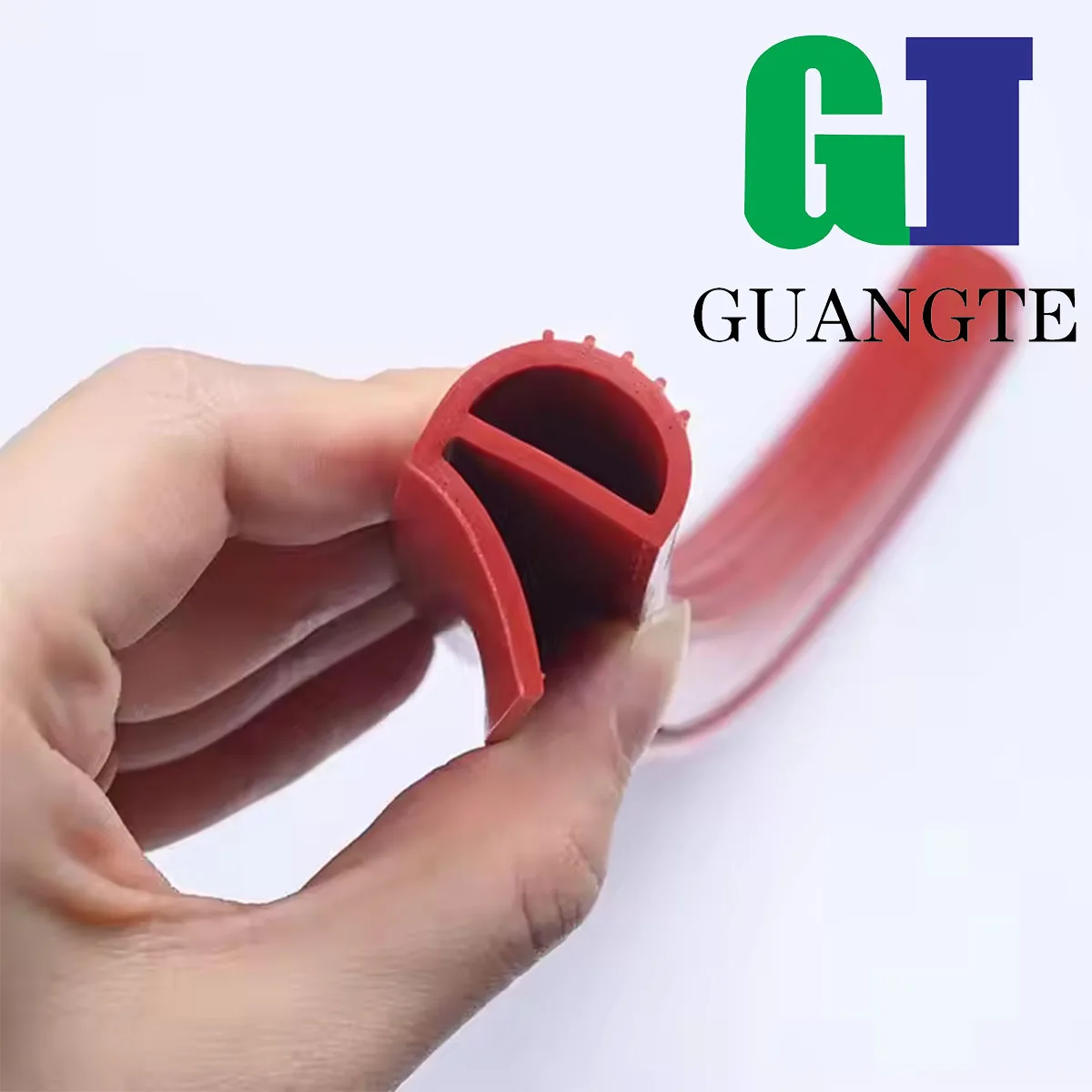 High temperature resistant silicone seal E Type Strip Red White E Shape Silicone Stirp Door Oven Door sealing Oven Steaming