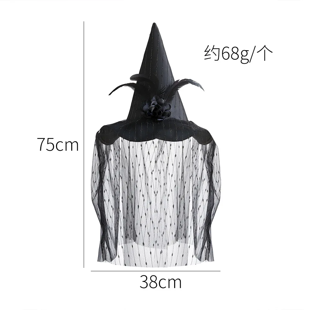 Cappello di Halloween strega trucco palla decorazione puntelli luminoso cappello da strega